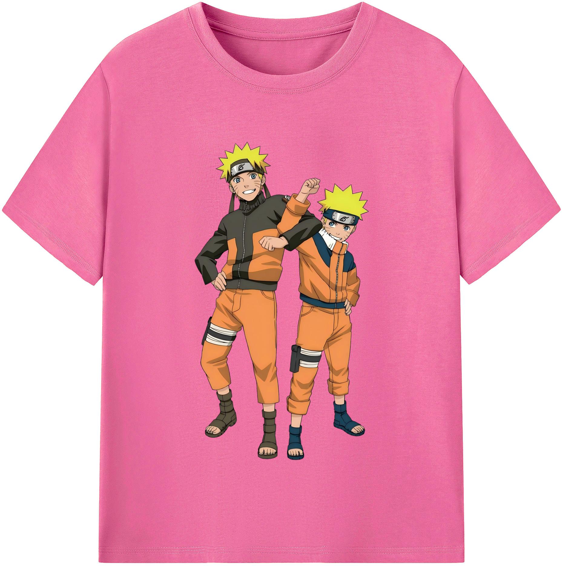 （画像用） NARUTO -ナルト- うずまき ナルト Uzumaki Naruto レディースカジュアルプリントTシャツ（綿100％）